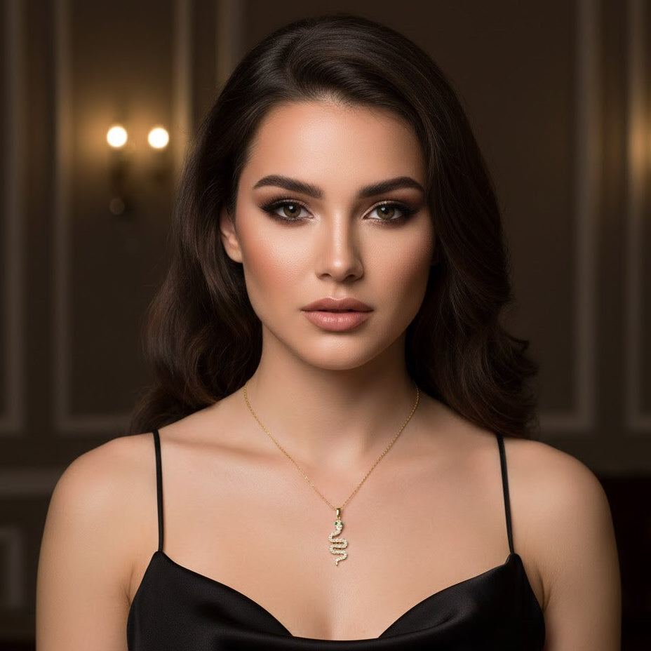 Snake Charm Necklace