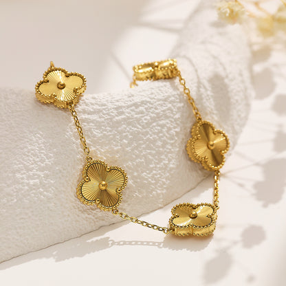Lucky Clover Gold Bracelet