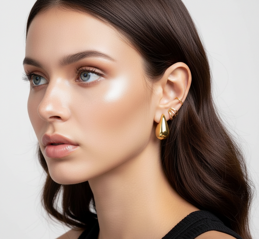 Sculpted Teardrop Earrings