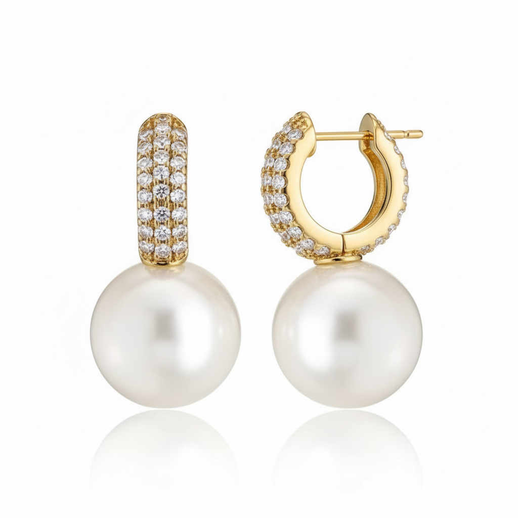 Elegant Pearl Drop Earrings