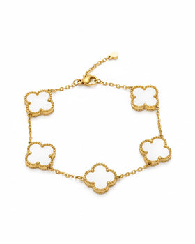 White Clover Luck Bracelet