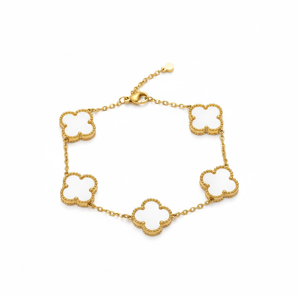 White Clover Luck Bracelet