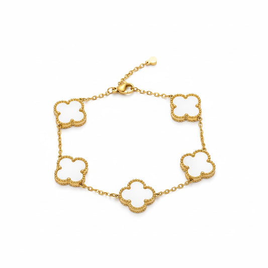 White Clover Luck Bracelet