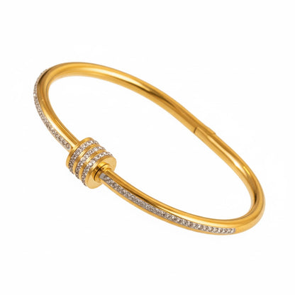 Screw Style Crystal Bracelet