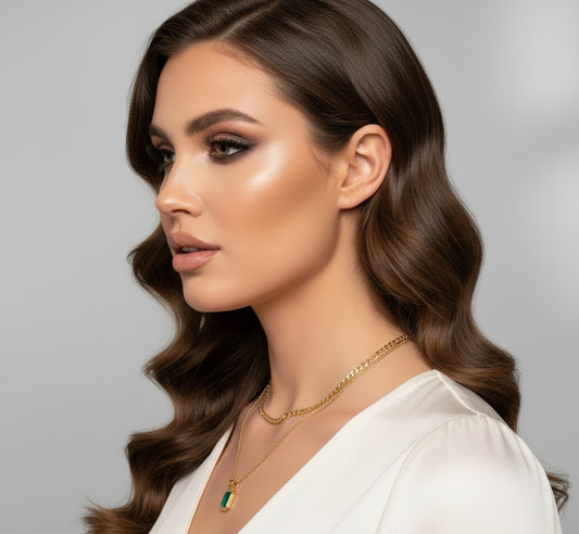 Layered Square Pendant Necklace