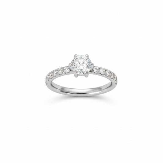 Solitaire Shine Ring