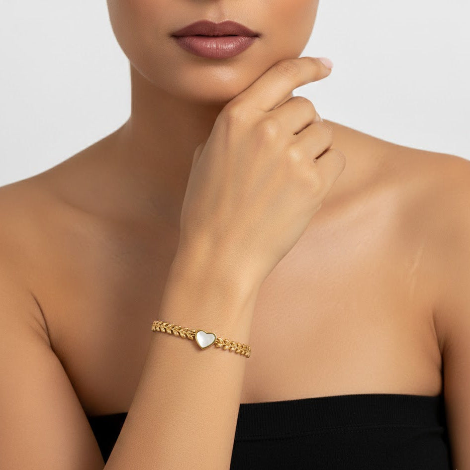 Heart Charm Bracelet