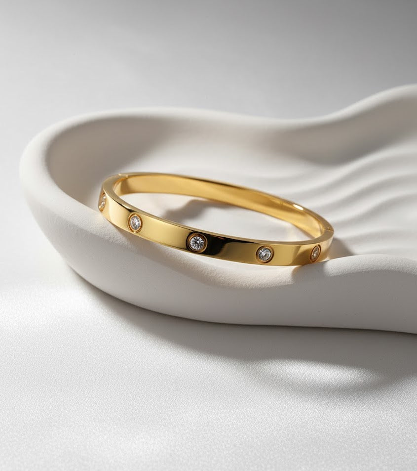 Stone Bangle Bracelet