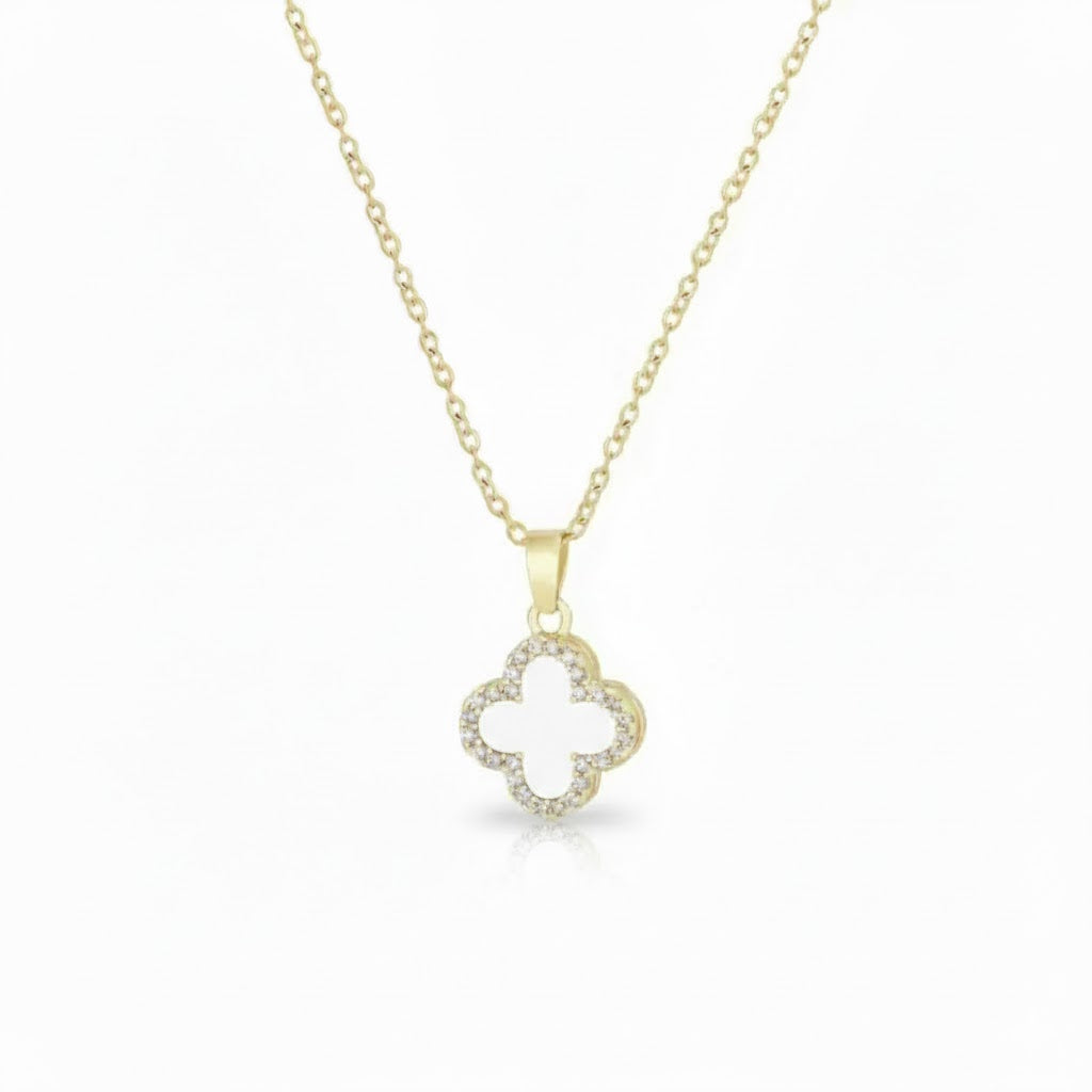 Reversible Four Leaf Necklace