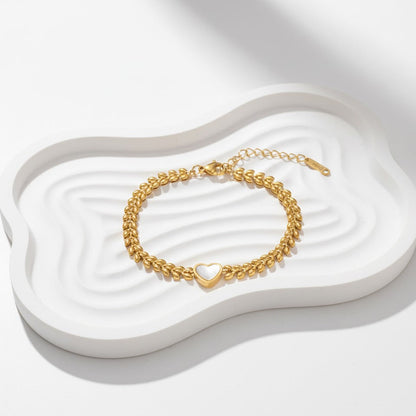 Heart Charm Bracelet