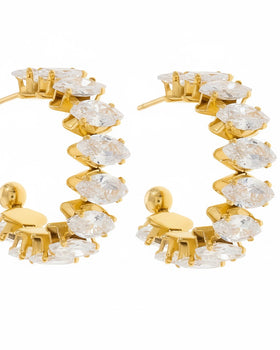 Crystal Hoops