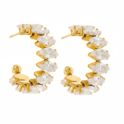 Crystal Hoops