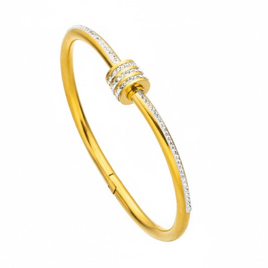 Screw Style Crystal Bracelet