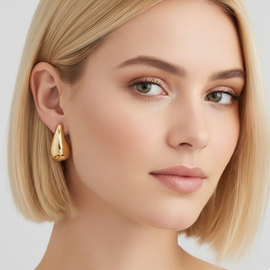 Sculpted Teardrop Earrings